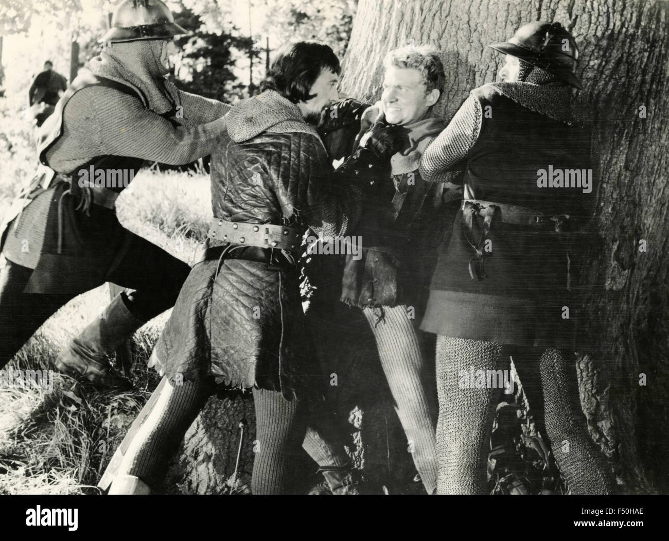 L'acteur Peter Cushing dans une scène du film 'word' de la forêt de Sherwood , UK 1960 Banque D'Images