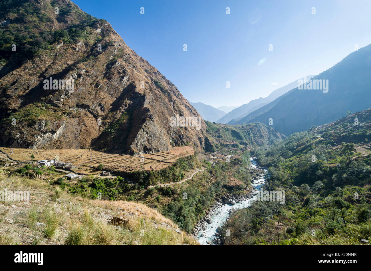 Le kali ghandaki valley dans sa partie inférieure, à l'Afrique Banque D'Images Le kali ghandaki valley dans sa partie inférieure, à l'Afrique Banque D'Images