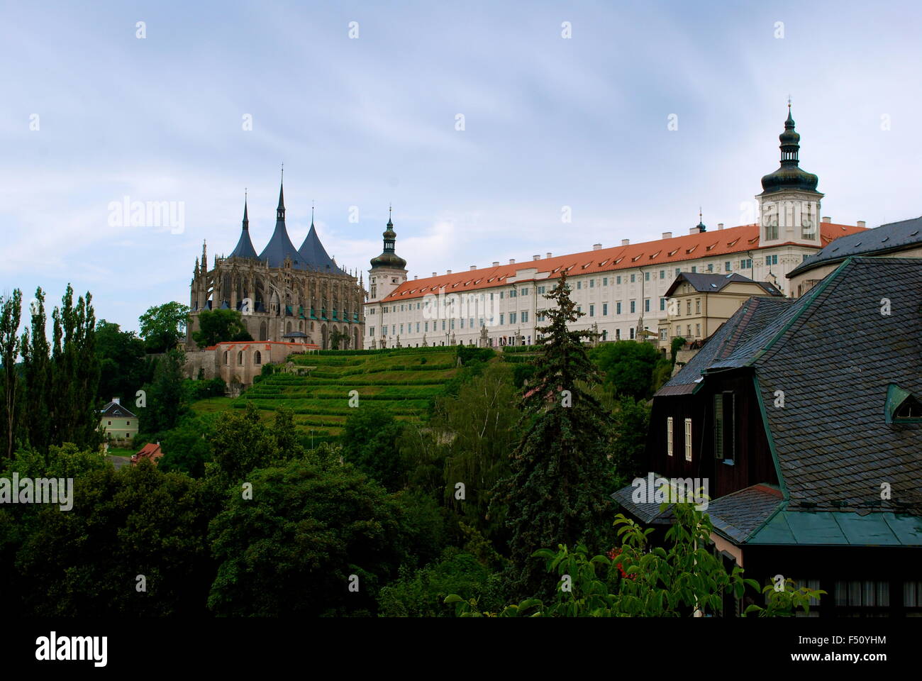 L'église Sainte Barbara à Kutná Hora, République Tchèque Banque D'Images