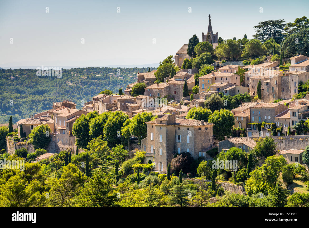 Village de Bonnieux, Vaucluse, Luberon, France, Union européenne, Europe Banque D'Images