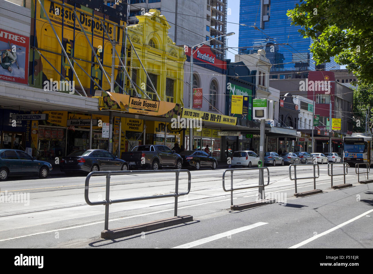 Melbourne, quartier du centre-ville, de l'Australie. Banque D'Images