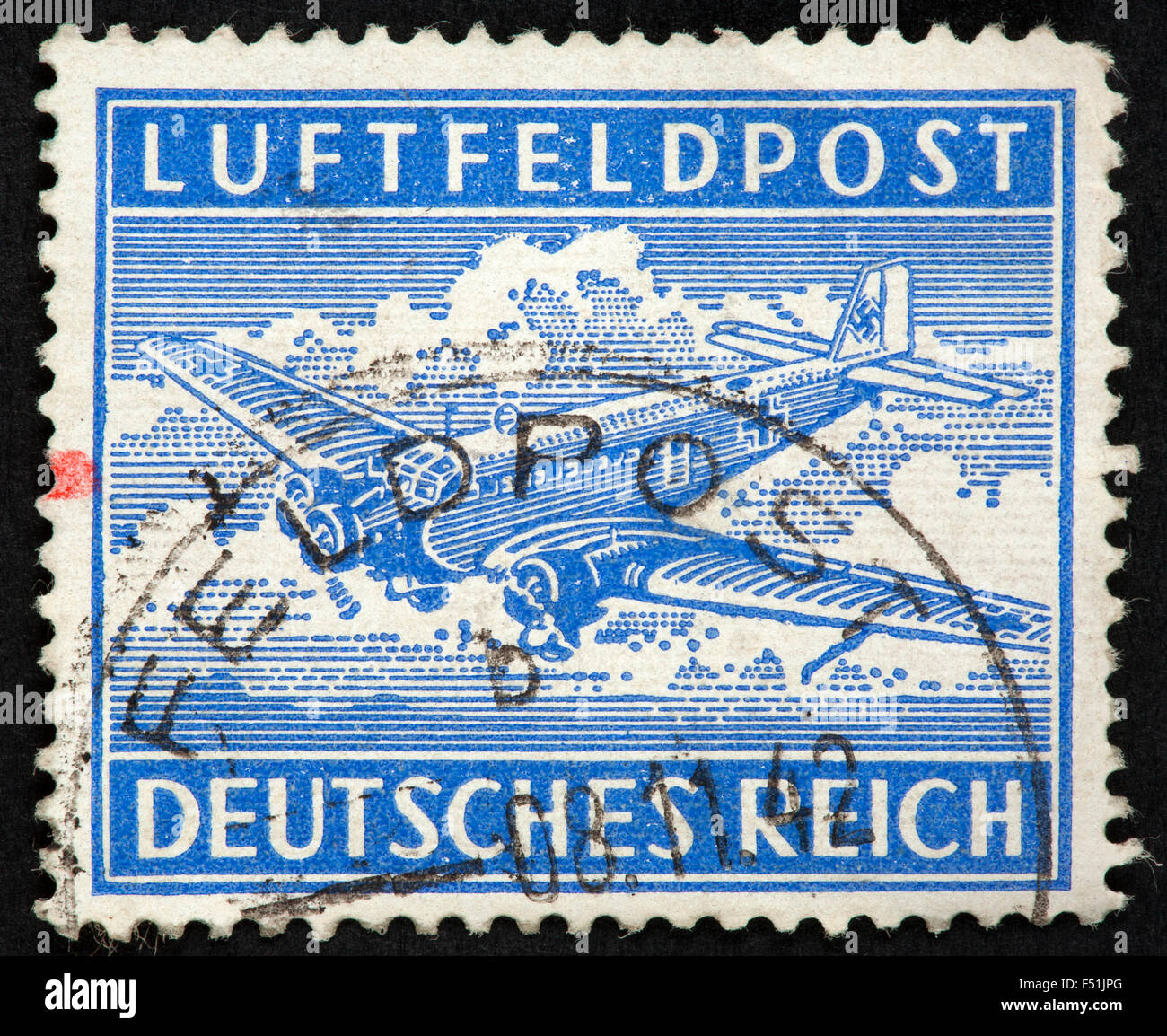 German air-mail stamp Banque D'Images