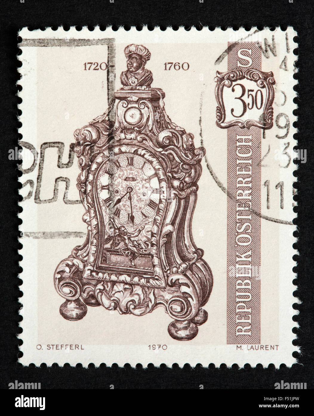 Timbre autrichien Banque D'Images