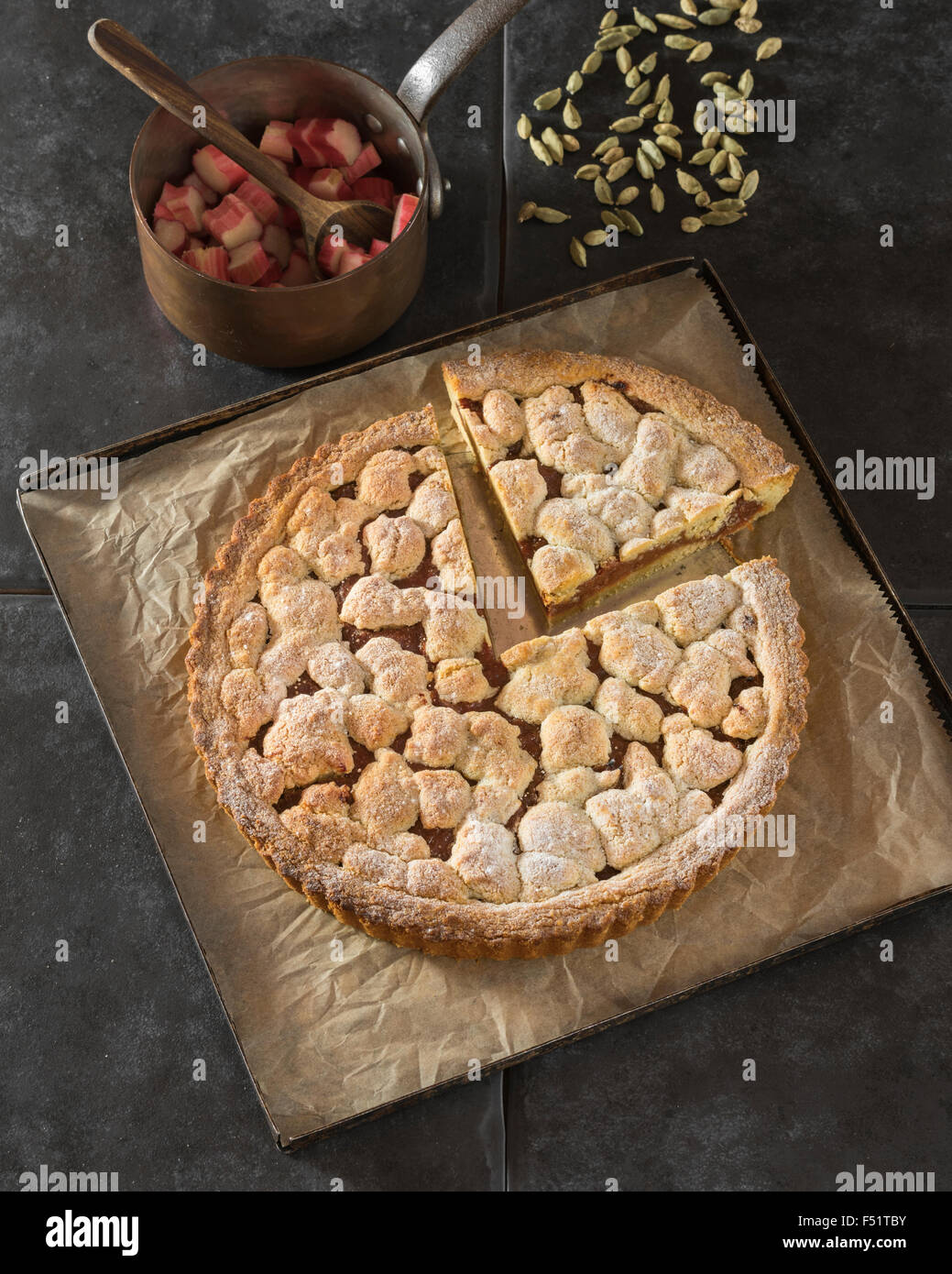 'Islandaise mariage heureux" gâteau. Hjónabandssaela. L'alimentation de l'Islande Banque D'Images