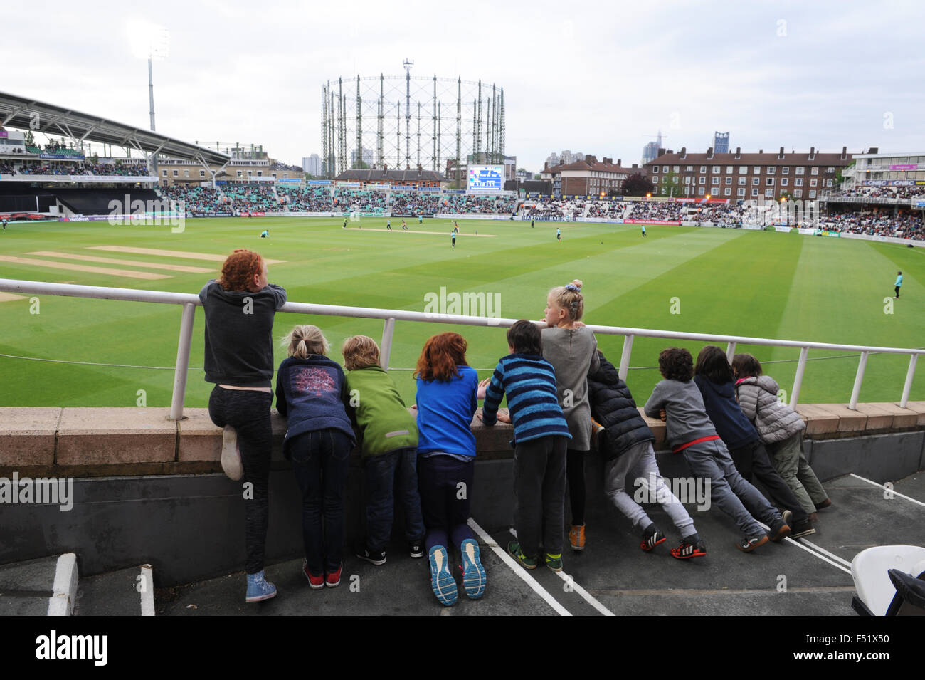 Match de cricket 2020 Kia Oval, Kennington, Londres, Royaume-Uni. Banque D'Images