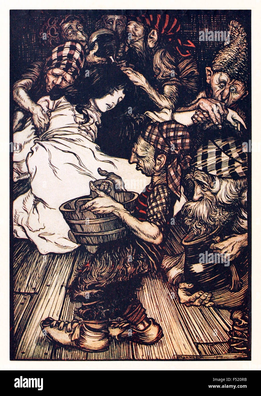 La blanche neige et les 7 nains Banque de photographies et d’images à