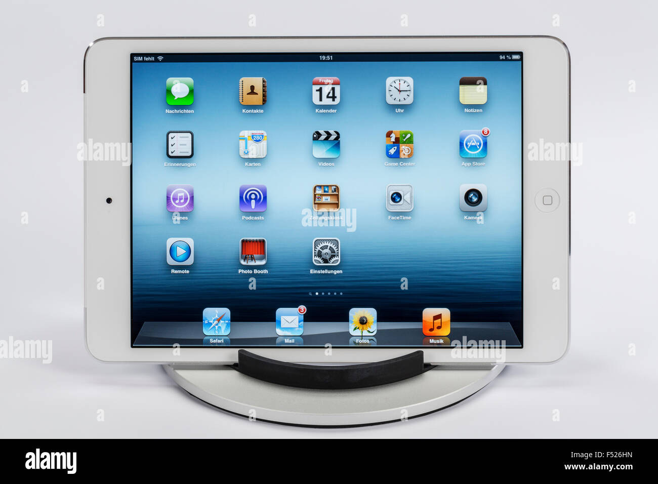 Apple iPad mini, l'affichage, les applications, les programmes, la fonction multi-touch, iPad, support Banque D'Images