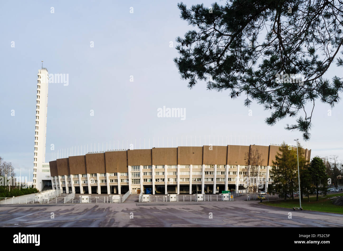 Stade olympique (1938-50), de Yrjö Lindegren et Toivo Jäntti. Helsinki, Finlande Banque D'Images