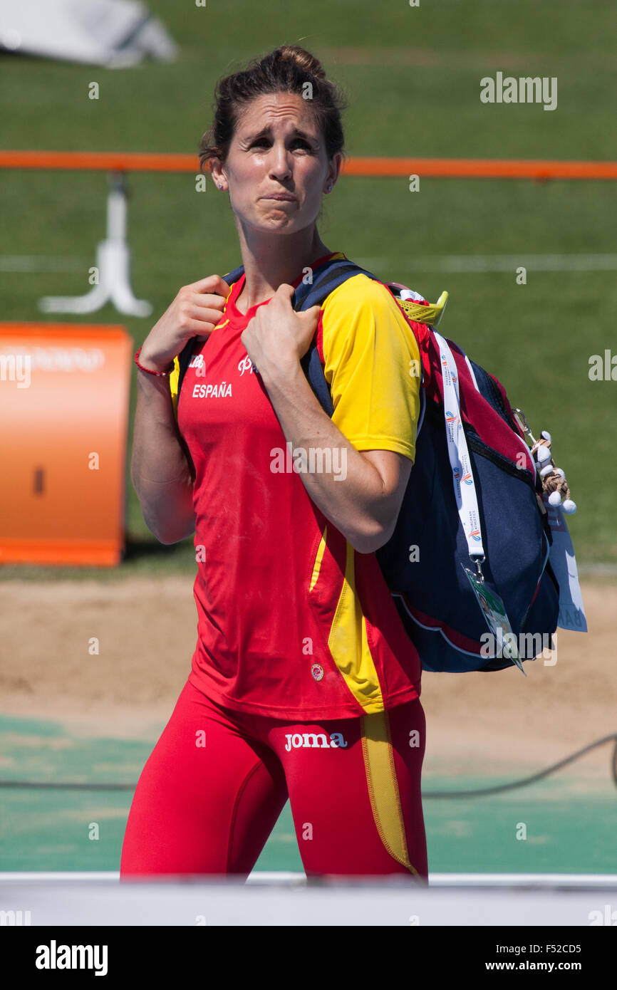 Nuria Fernandez de l'Espagne,1500m femmes Championnats d'Europe d'athlétisme 2010 à Barcelone Banque D'Images