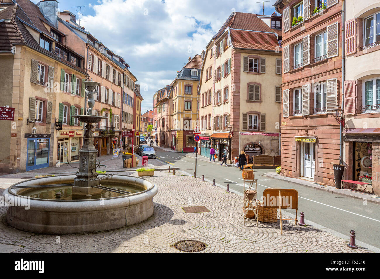 Vieille ville de Belfort, Franche-Comté, France, Europe Photo Stock - Alamy