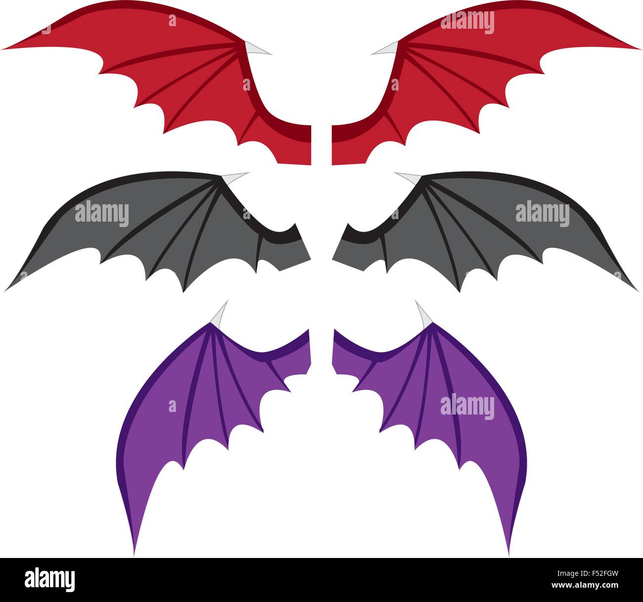 Ensemble De Grandes Ailes De Chauve Souris Image Vectorielle Stock Alamy Ensemble De Grandes Ailes De Chauve Souris Image Vectorielle Stock Alamy