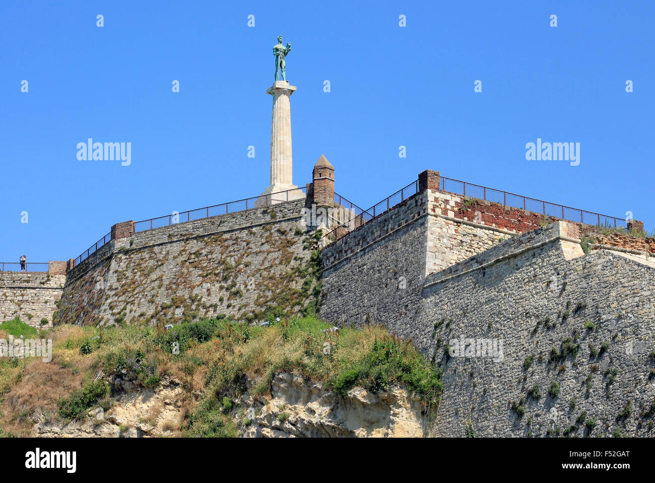 Rochers de la vieille ville de Belgrade appelé parc Kalemegdan Banque D'Images