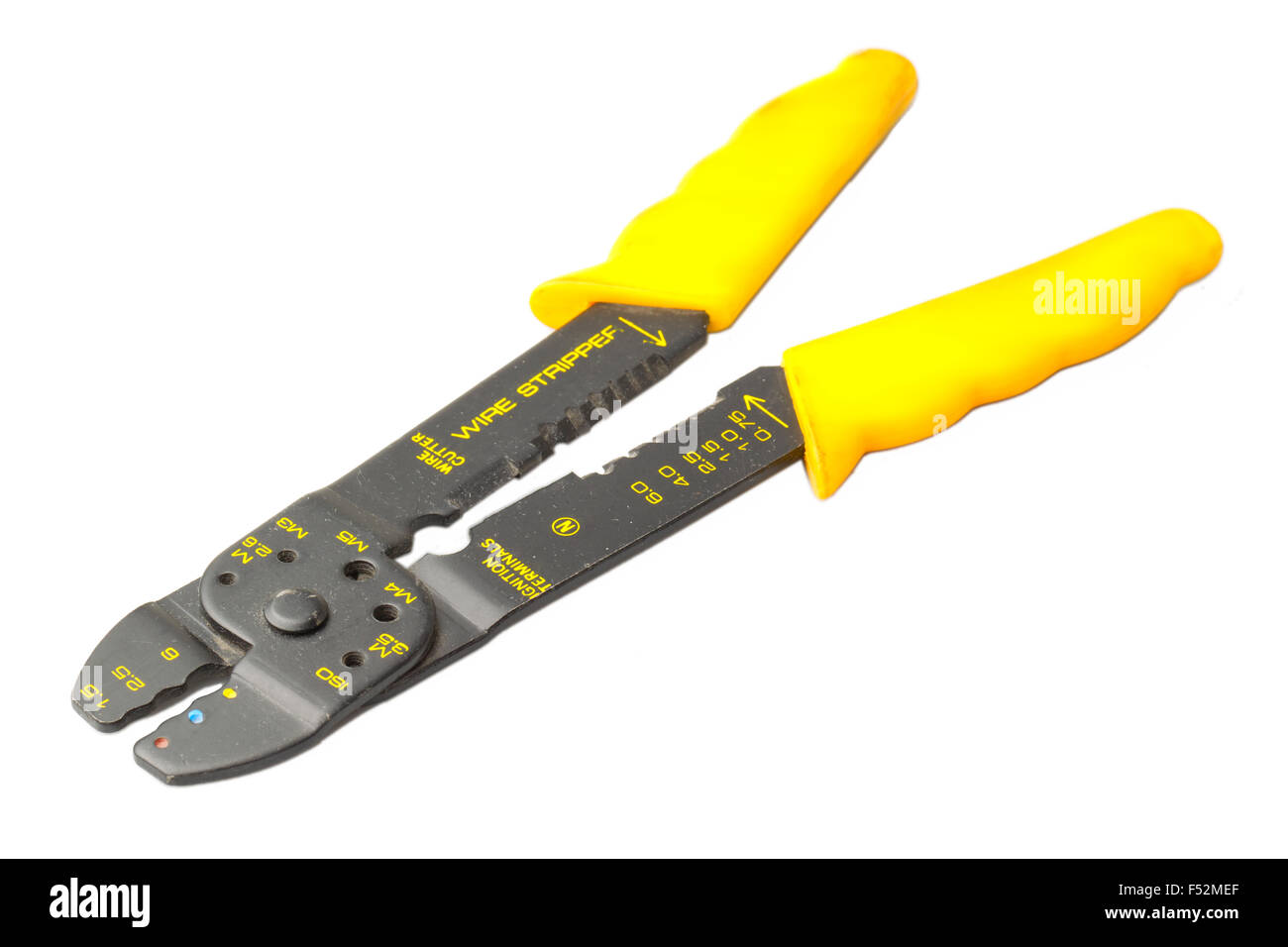 Décapants de fil isolé sur fond blanc Studio Shot Banque D'Images