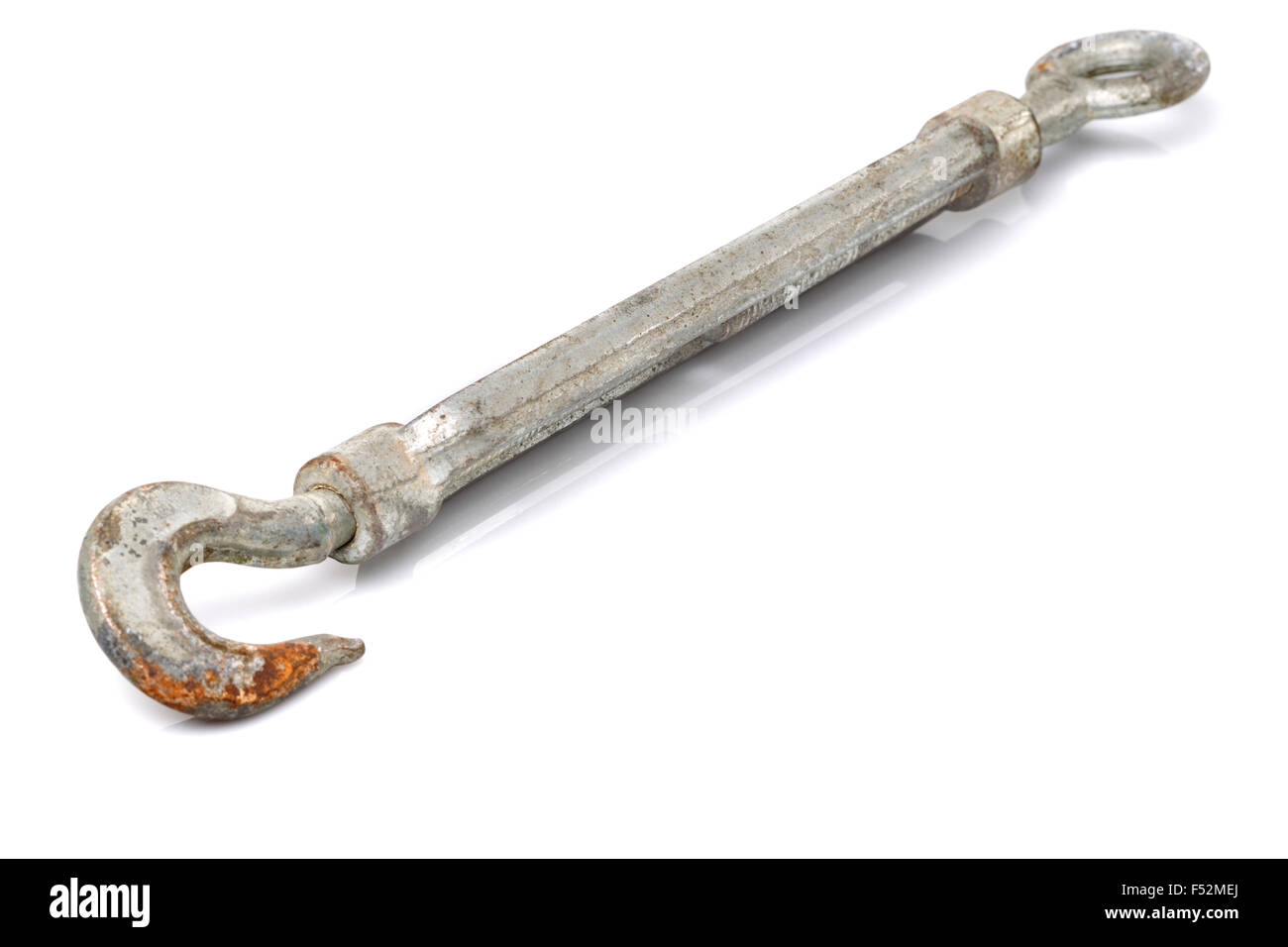 La grande industrie crochet tendeur Isolated On White Studio Shot Banque D'Images