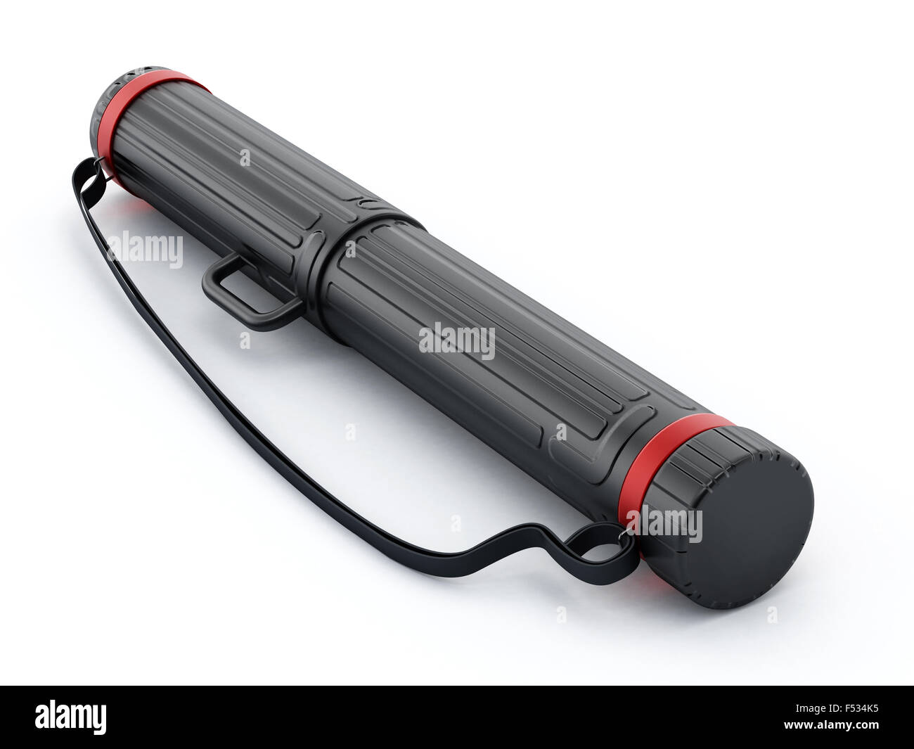 Tube Plan isolé sur fond blanc. Banque D'Images