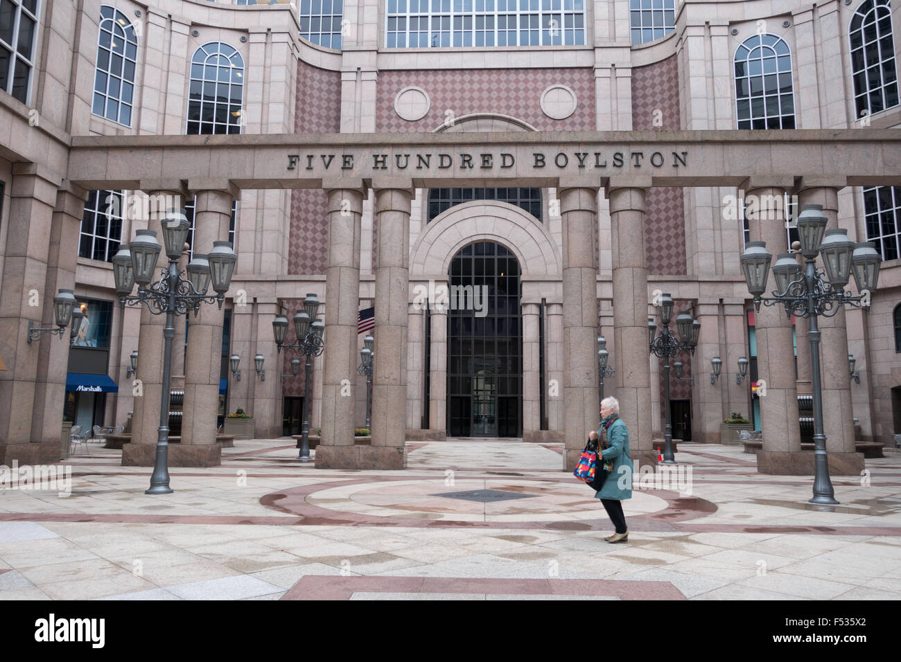 Cinq cents boylston boston Banque D'Images