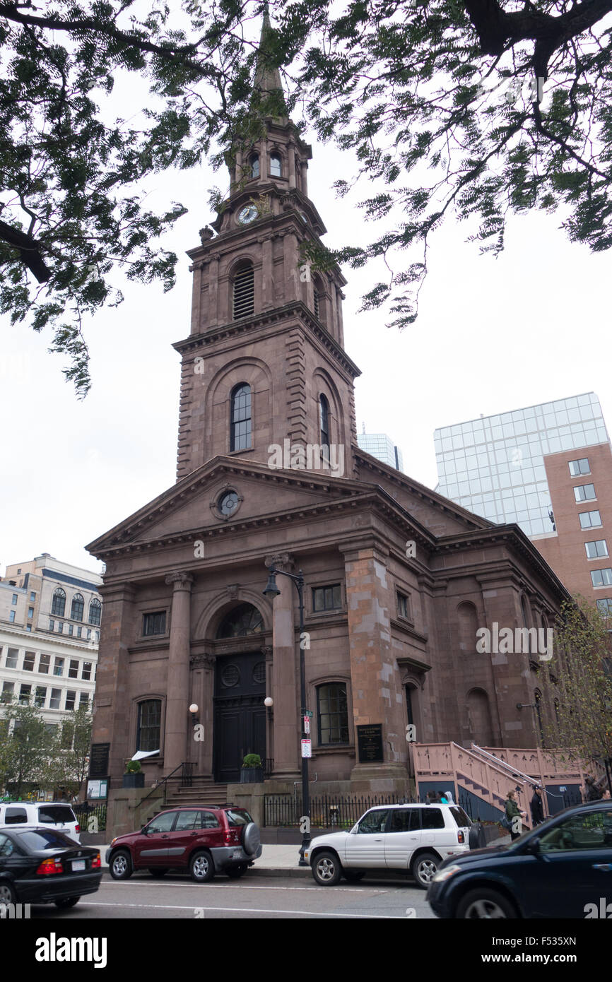 Arlington street church boston Banque D'Images