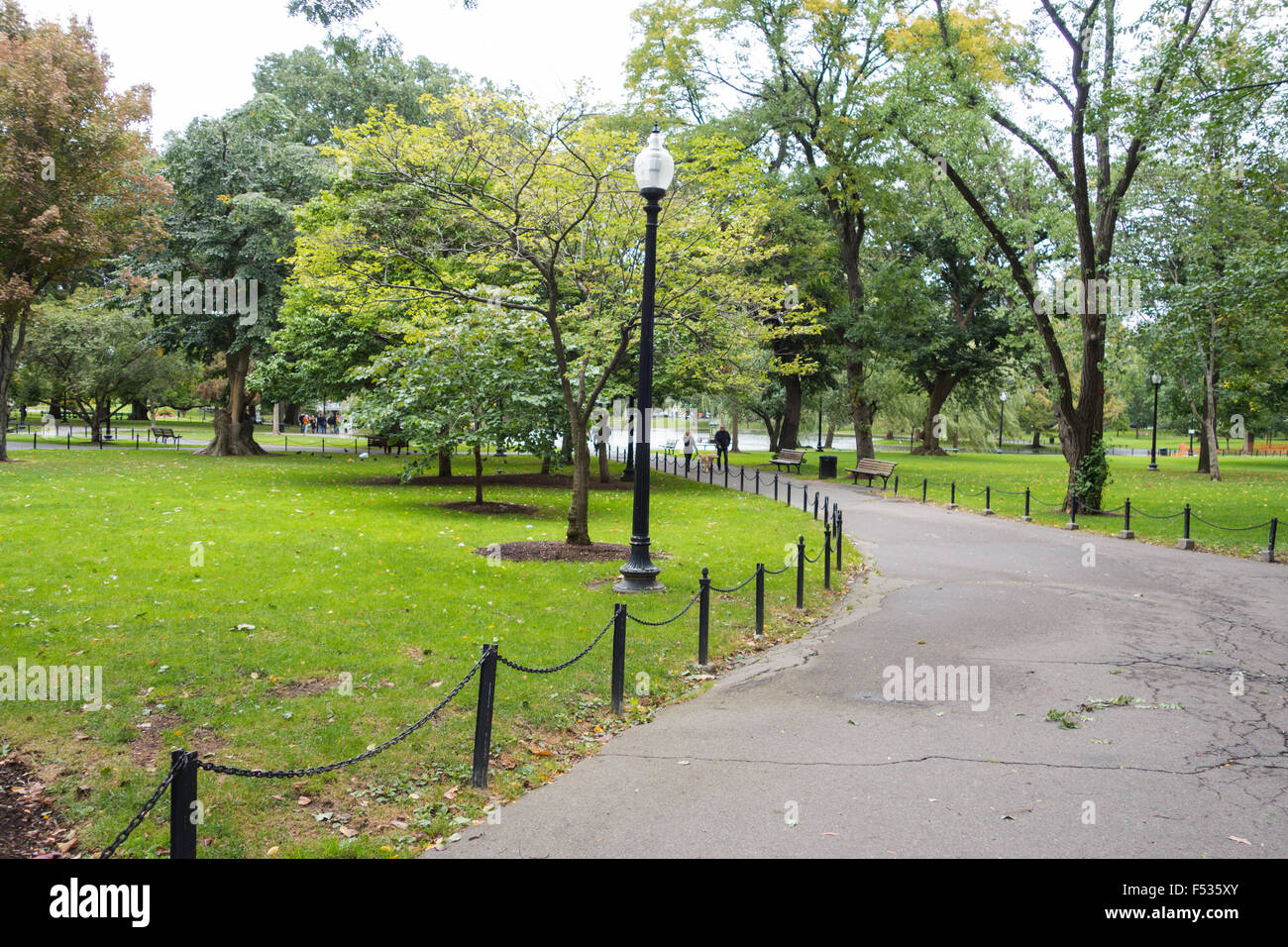 Jardin public de Boston Banque D'Images