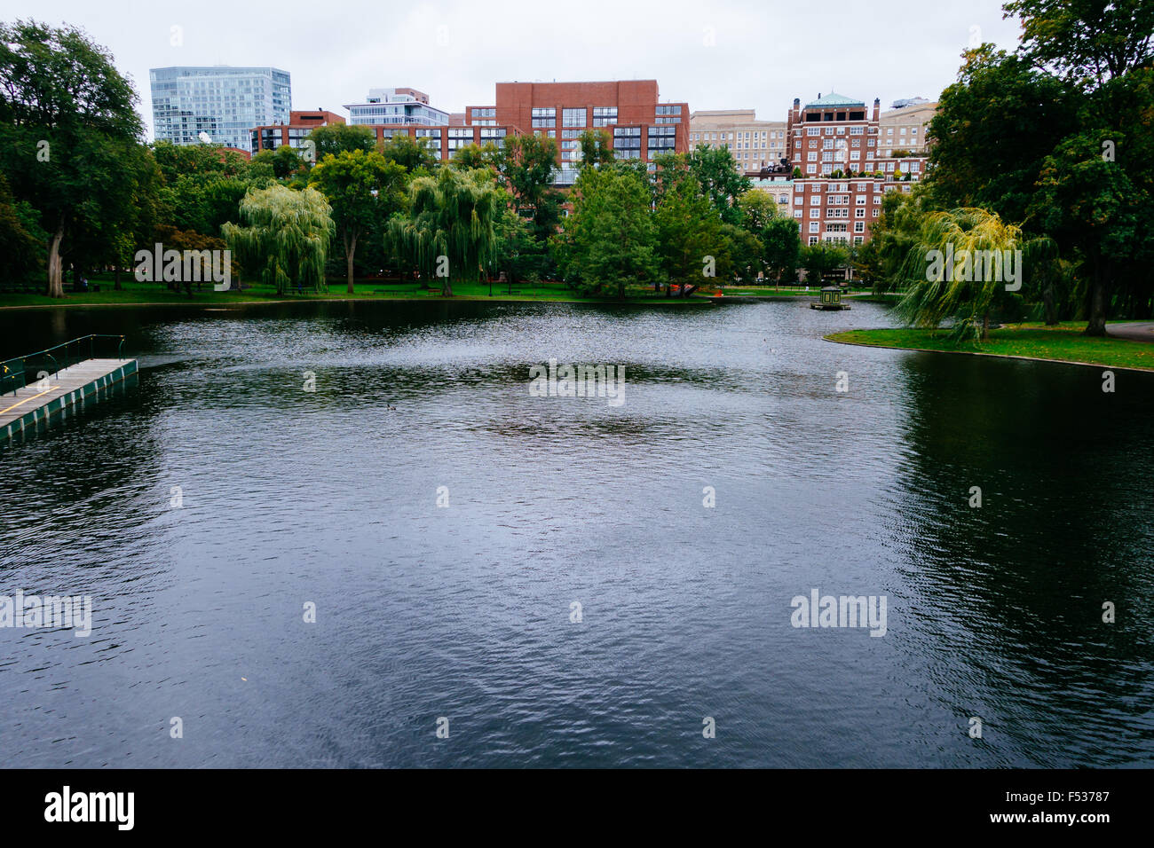 Bassin de jardin public de Boston Banque D'Images