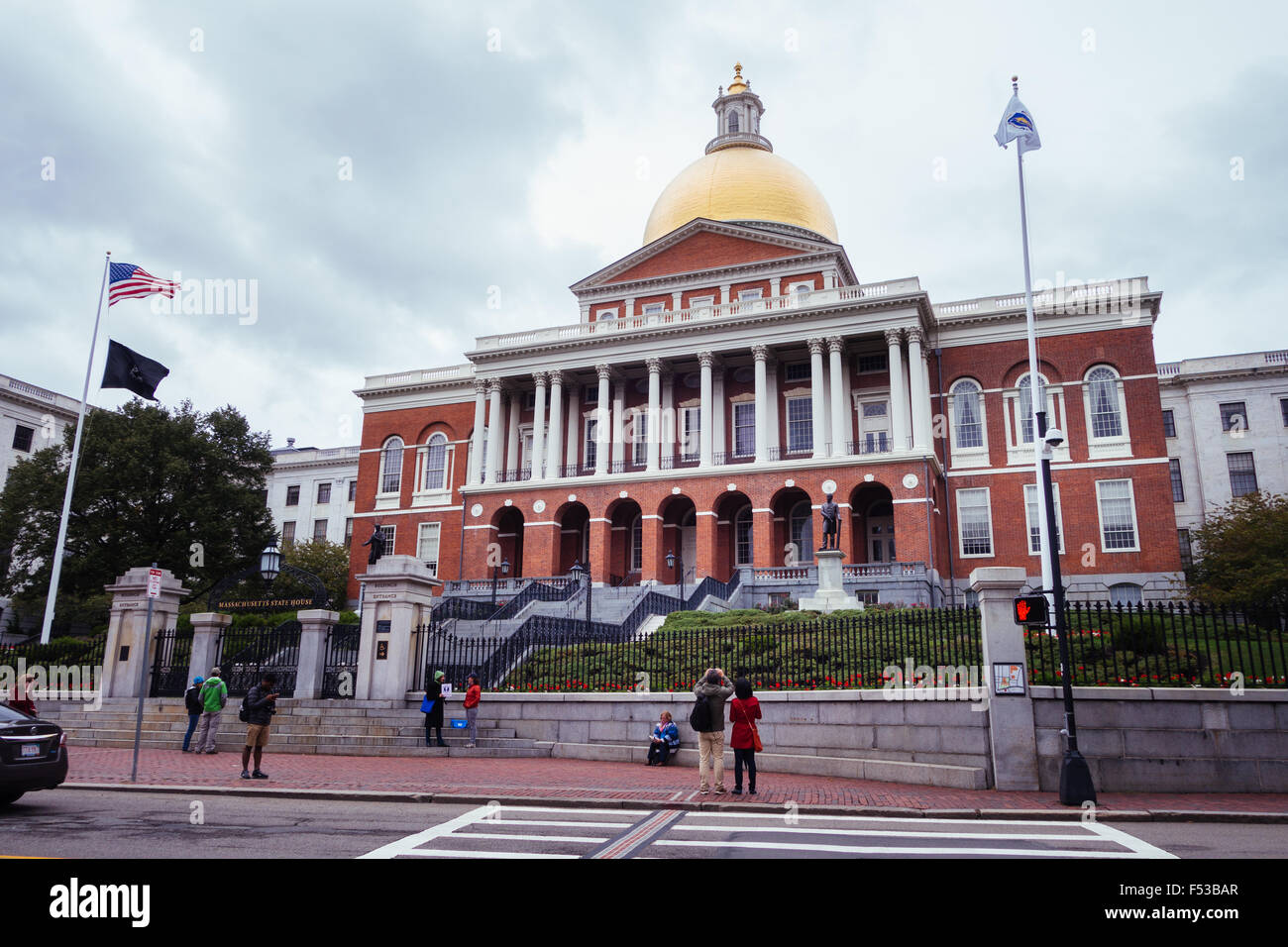 Massachusetts State House Banque D'Images