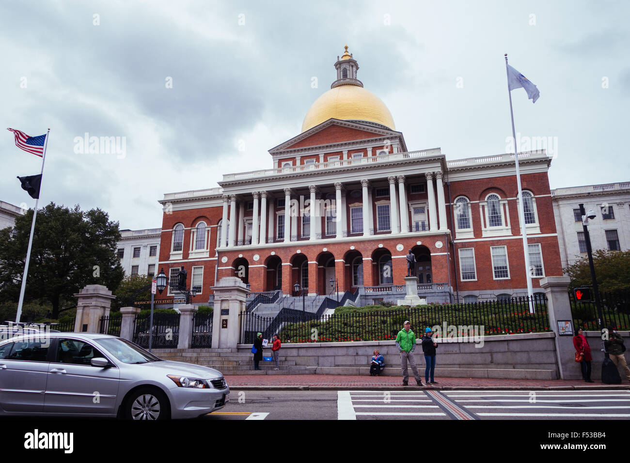Massachusetts State House Banque D'Images