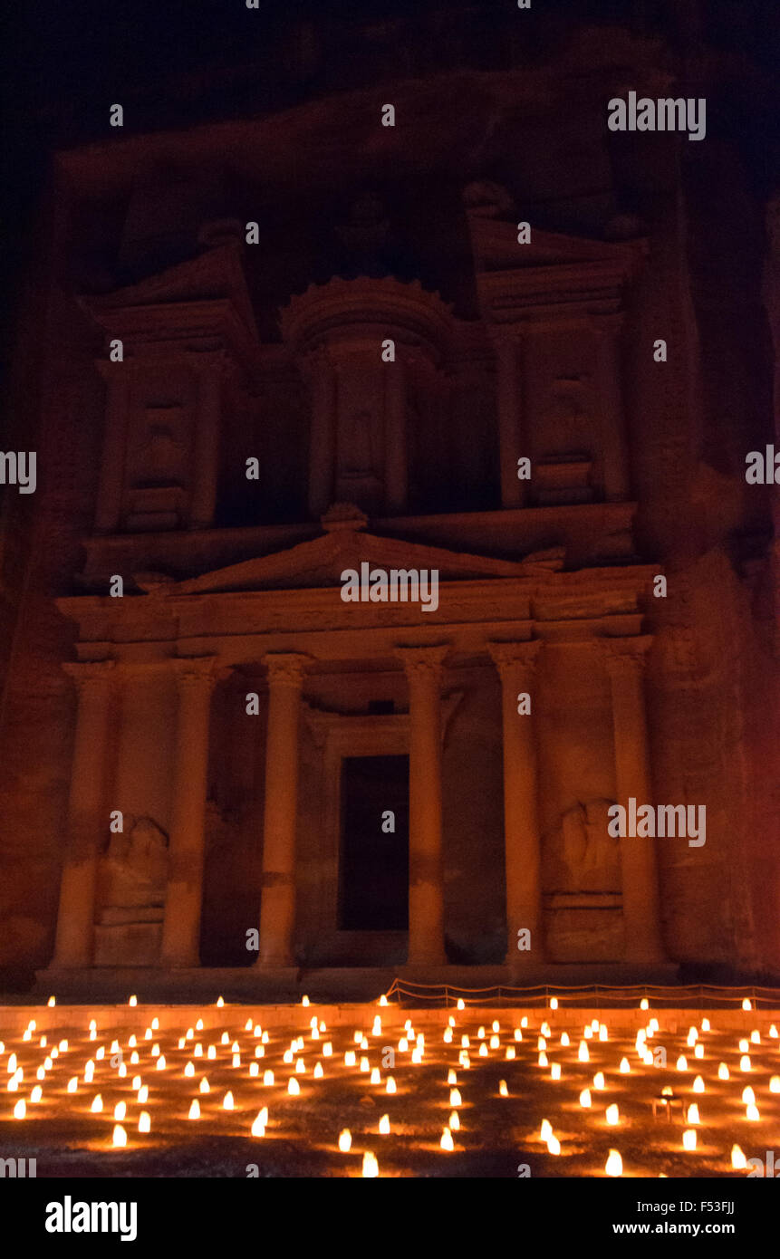 tombe ruines petra Banque D'Images