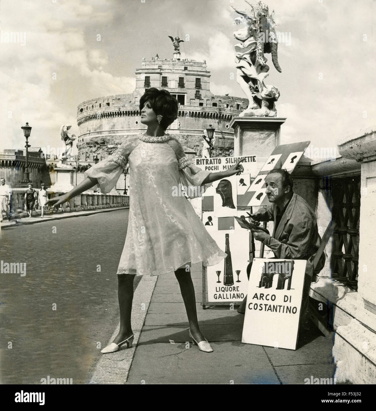 Vêtements Mode femmes publicité , Rome, Italie Banque D'Images