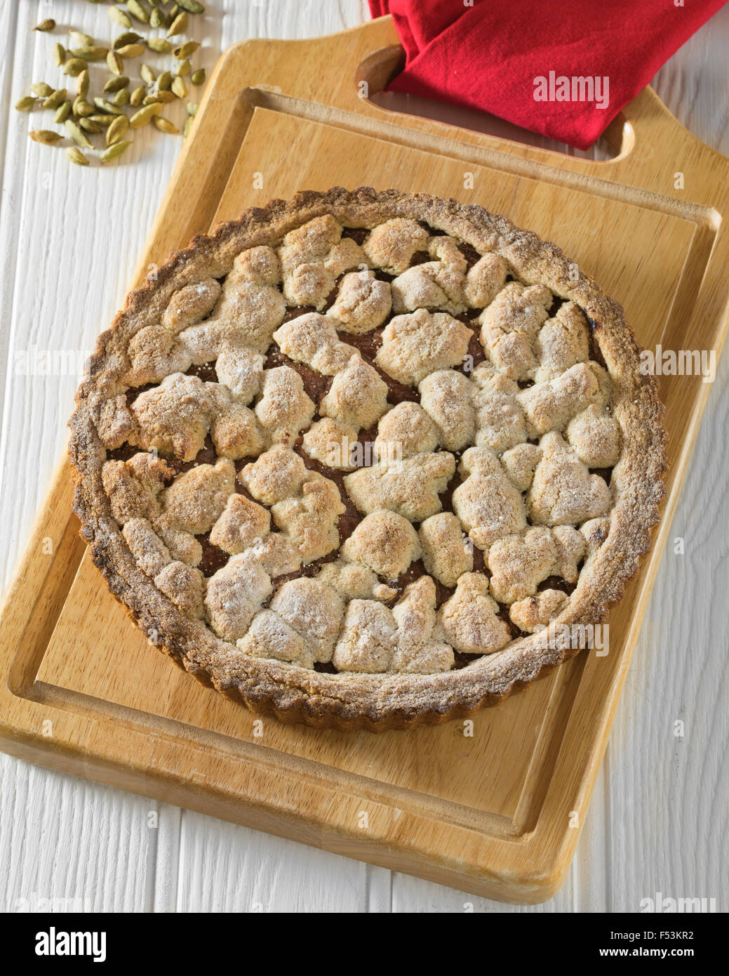 'Islandaise mariage heureux" gâteau. Hjónabandssaela. L'alimentation de l'Islande Banque D'Images