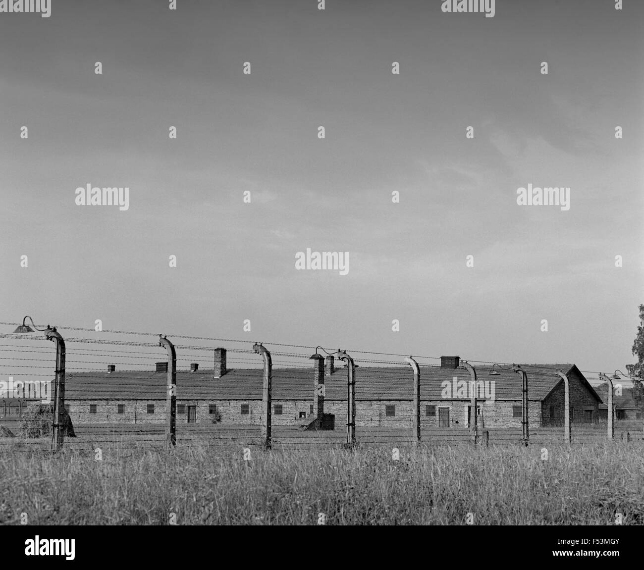 15.08.1985, Oswiecim, Pologne Malopolska - Auschwitz-Birkenau, Auschwitz-Birkenau State Museum. Le 27 janvier 1945 le camp de concentration d'Auschwitz a été libéré par l'Armée Rouge. Auschwitz était le plus grand camp d'extermination du Troisième Reich, ici plus de 1 millions de personnes ont été gazés, abattus ou morts à la suite des expériences médicales, la maladie, l'abus et la malnutrition tués. 00P850815A122CAROEX.JPG - pas à vendre dans la région de G E R M A N Y, A U S T R I A, S W I T Z E R L A N D [communiqué de modèle : NON APPLICABLE, DES BIENS : NON (c) agence photo caro / http://www.caro-images.pl, Info@carofoto.pl - Paris v René, Banque D'Images