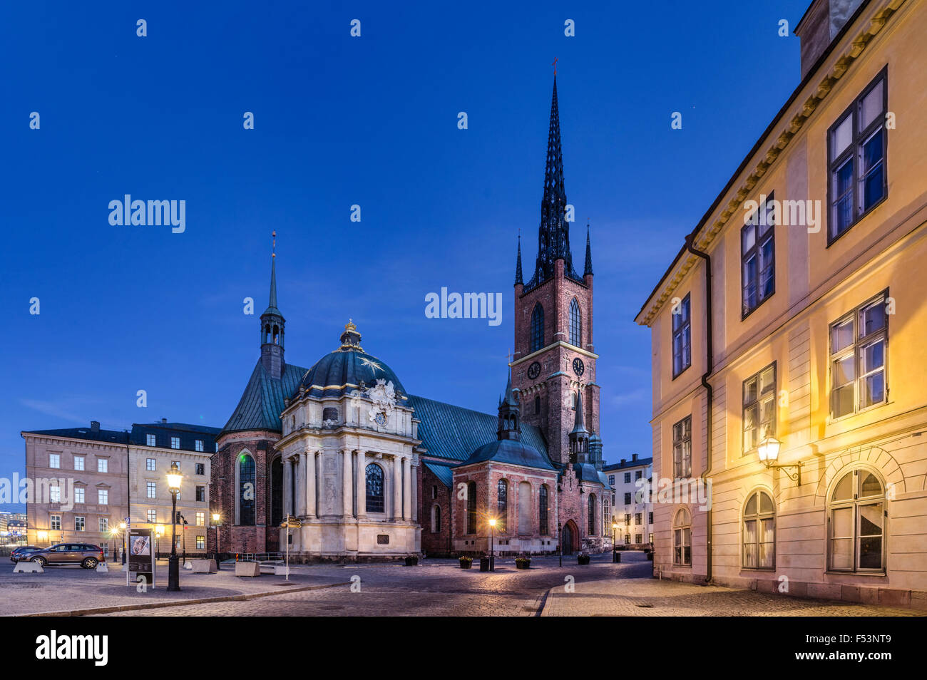 Eglise Riddarholmen, Stockholm, Suède Banque D'Images