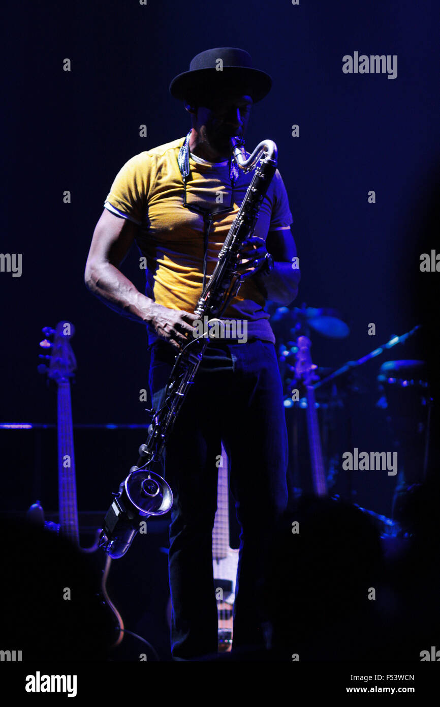 Marcus Miller Jazz Concert au Barbican à Londres, Royaume-Uni Banque D'Images