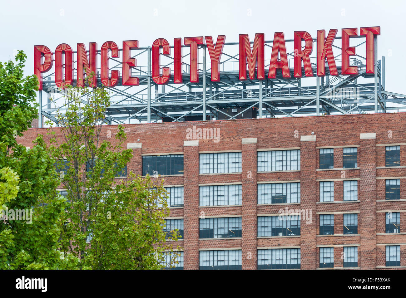 Ponce City Market à Atlanta, Old Fourth Ward en Géorgie. (ÉTATS-UNIS) Banque D'Images