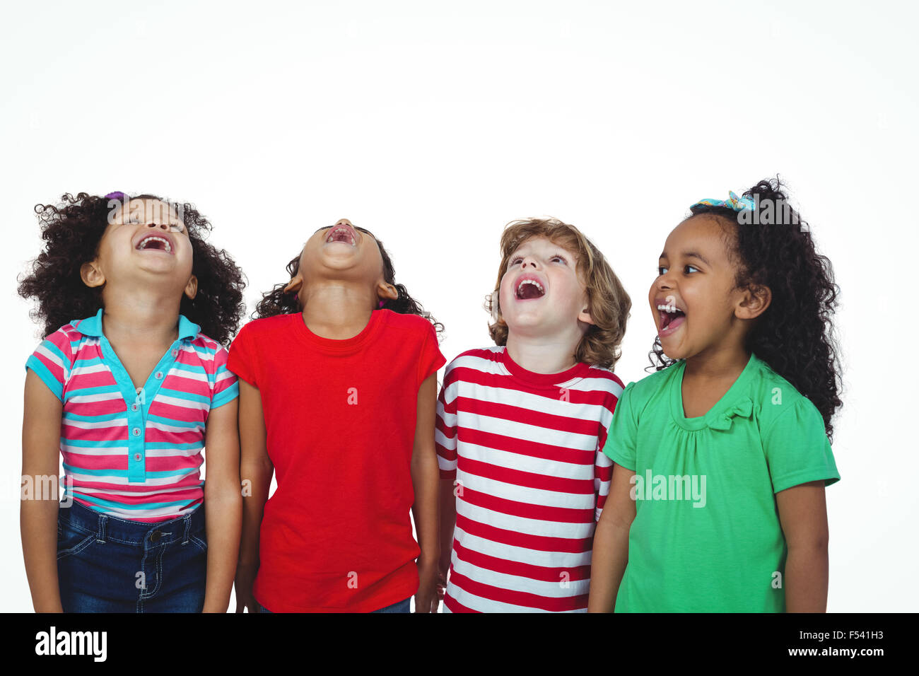 Happy kids smiling, portrait Banque D'Images