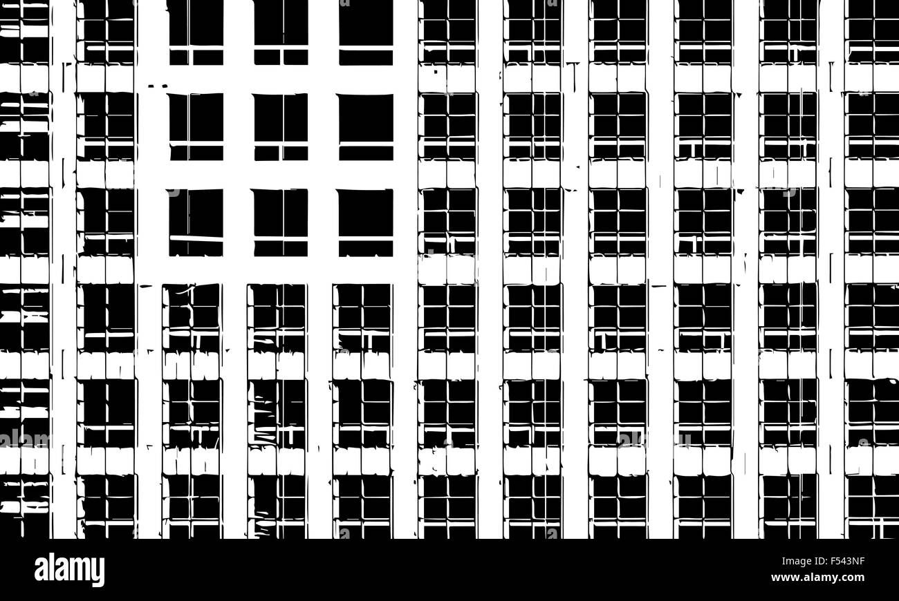 Bloc d'appartements, de la construction Illustration de Vecteur
