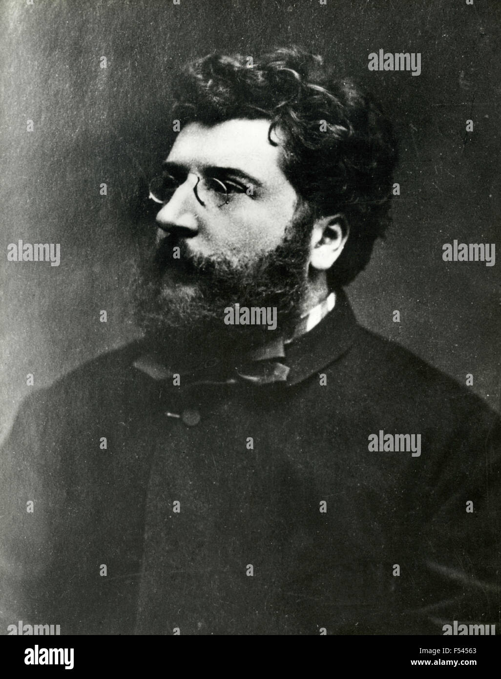 Portrait du compositeur français Georges Bizet Banque D'Images