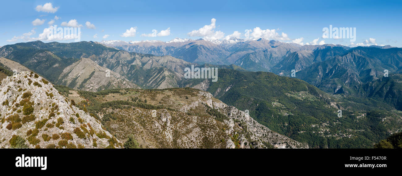 Randonnée dans les Alpes Maritimes, Vesubie Valley, Parc National du Mercantour, Nice, France Banque D'Images