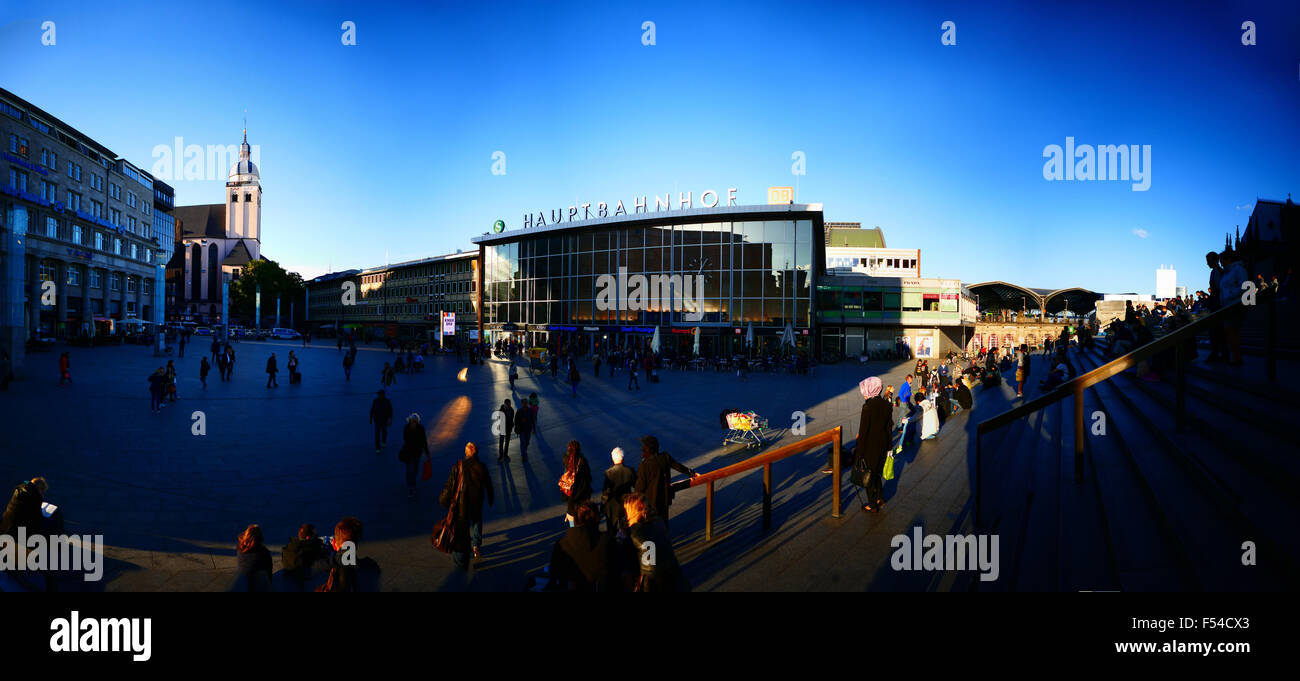 Europe Allemagne Cologne Köln Hauptbahnhof Gare principale Banque D'Images