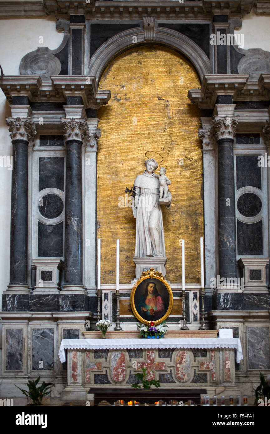 Basilique San Pietro di Castello, Venise, Italie intérieures Banque D'Images