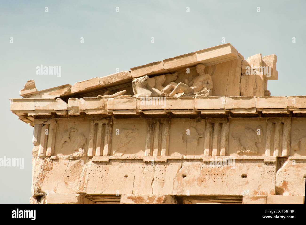 Athènes, Grèce- septembre 22,2015 : temple du Parthénon sur l'Acropole à Athènes, Grèce Banque D'Images