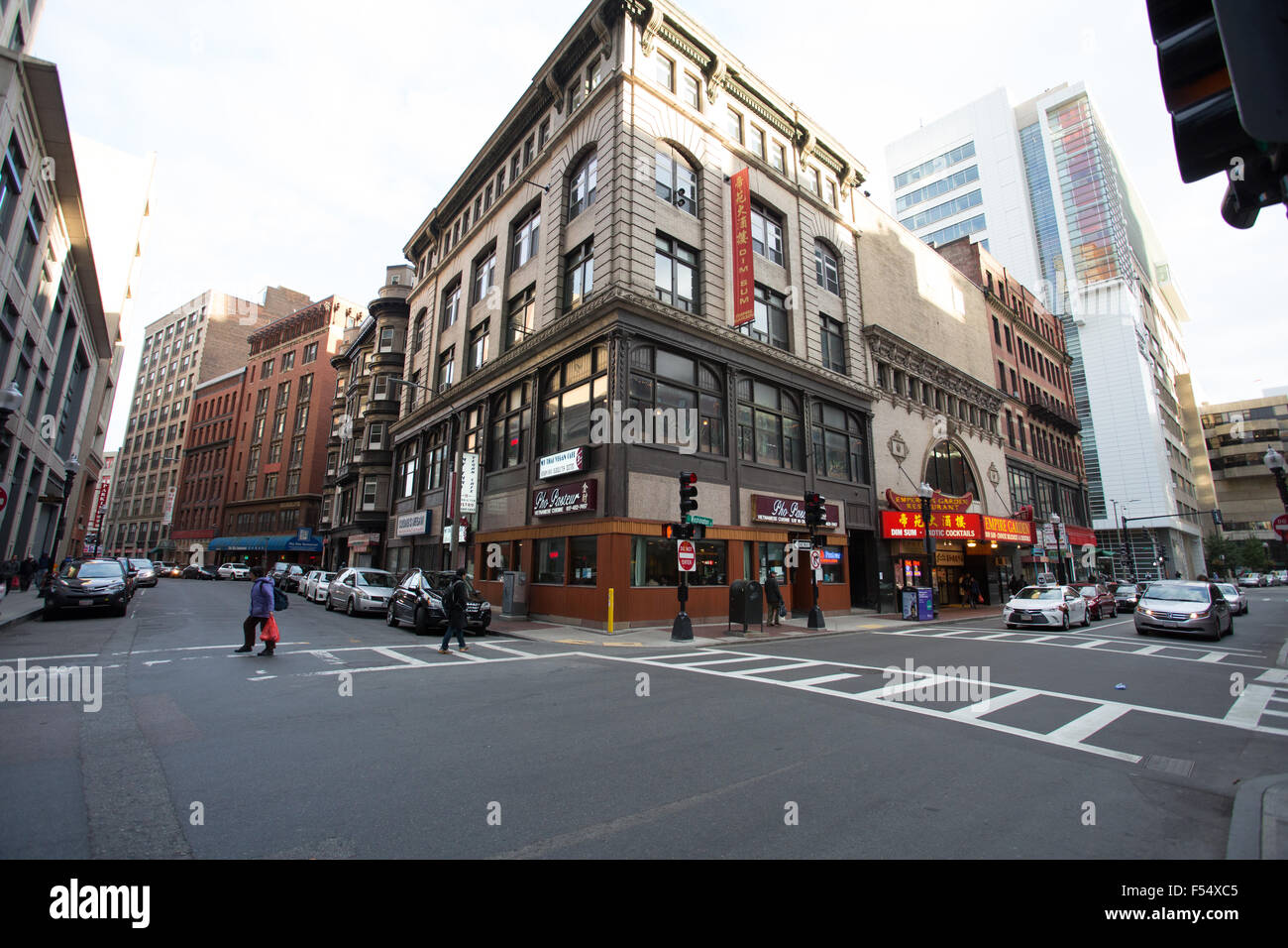 Boston China town Banque D'Images