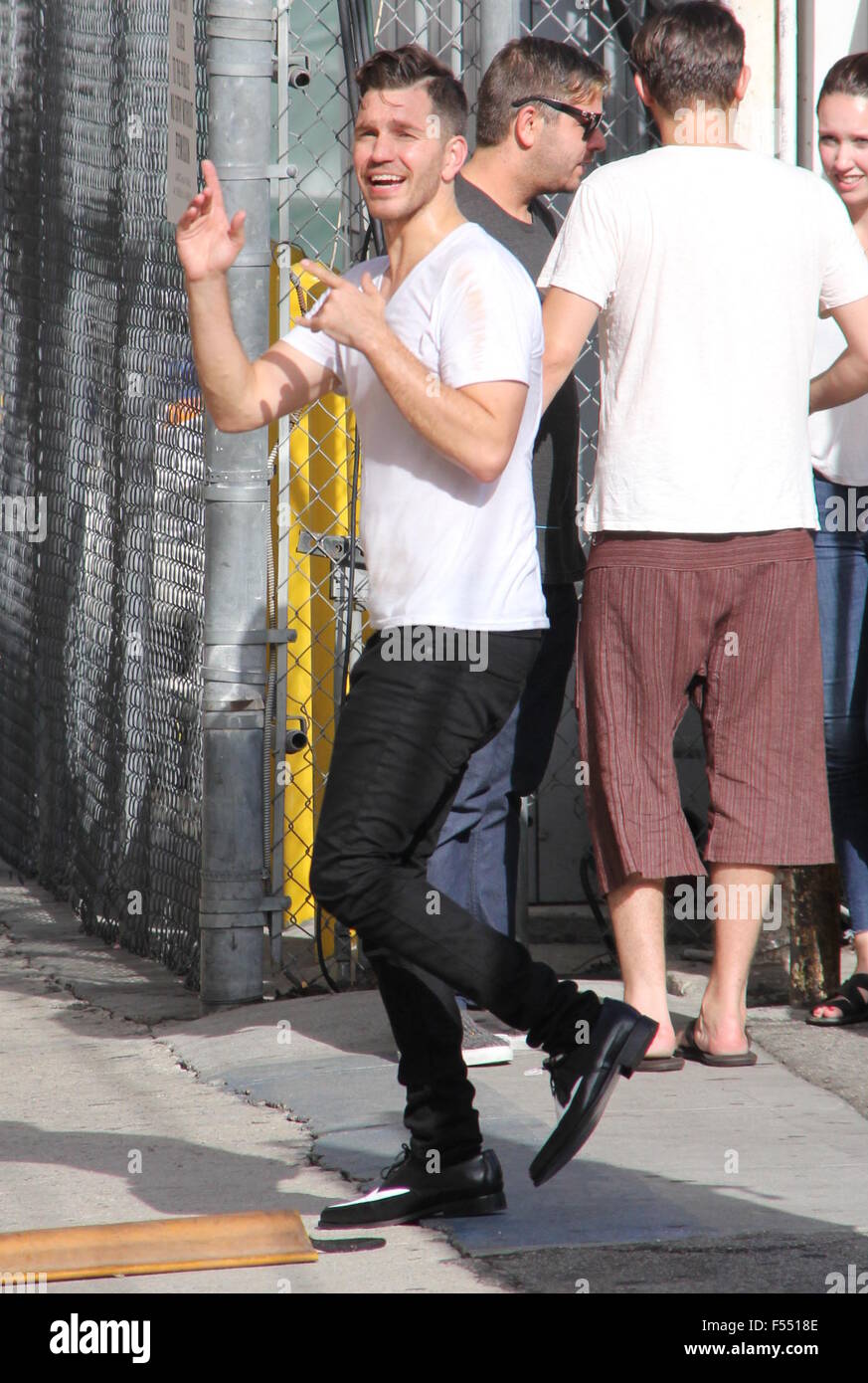 Andy Grammer arrive à l'ABC Studios pour enregistrer "Jimmy Kimmel Live !" En vedette : Andy Grammer Où : Los Angeles, California, United States Quand : 26 août 2015 Banque D'Images