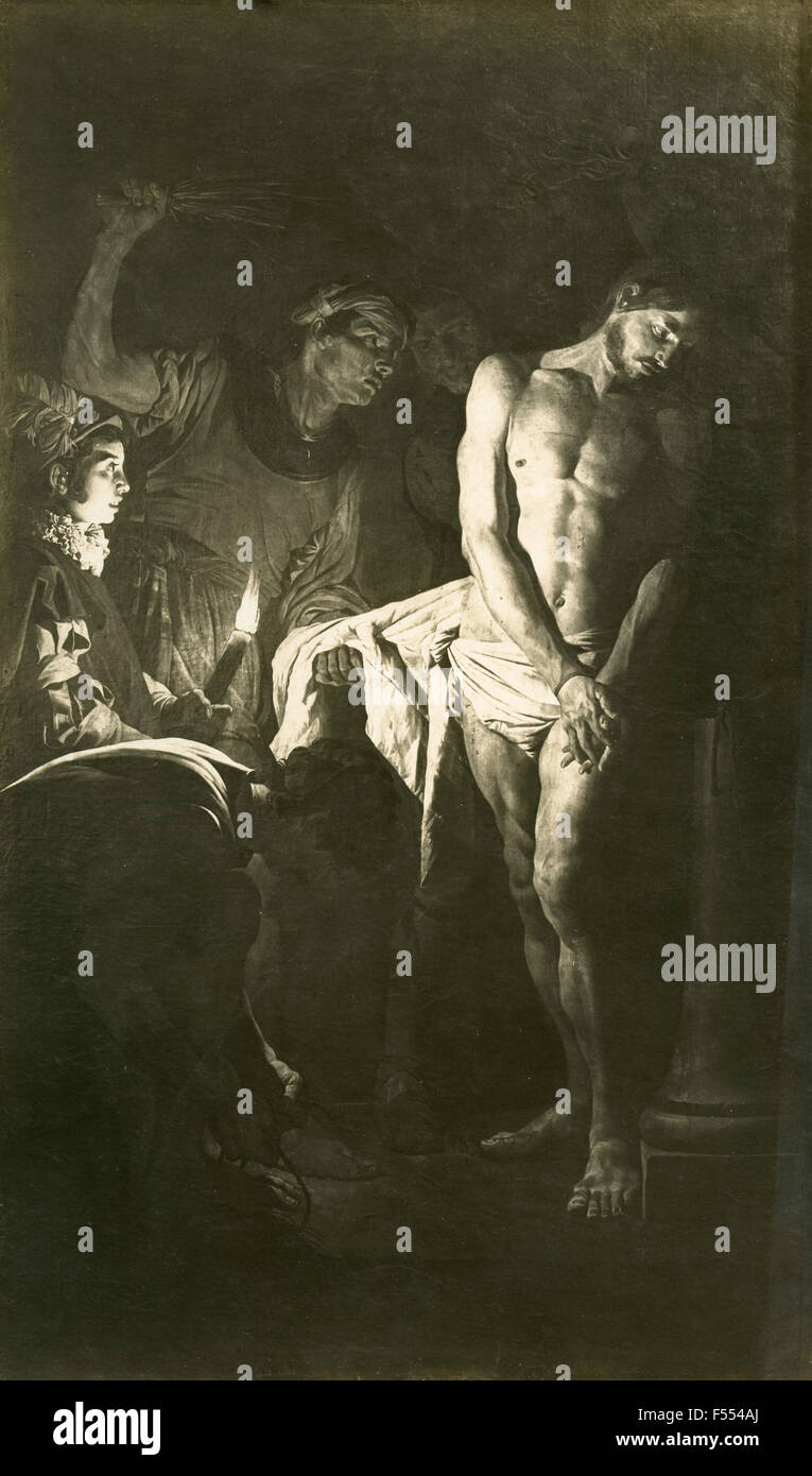Matthias Stomer, Flagellation, Italie Banque D'Images