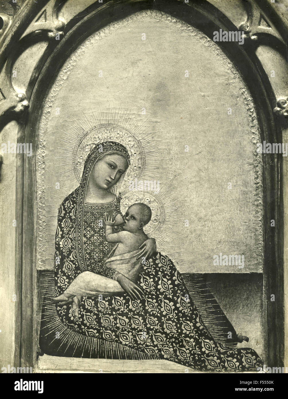 Vatican photo gallery : La Vierge et l'enfant, peinture par Francesco Ghissi Banque D'Images