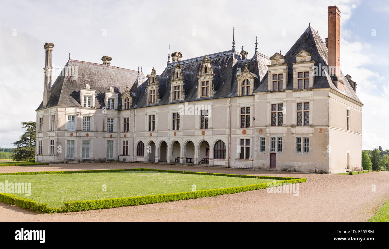 Chateau de Beauregard aspect arrière. Une image en haute résolution de ce majestueux château de la Loire. Banque D'Images