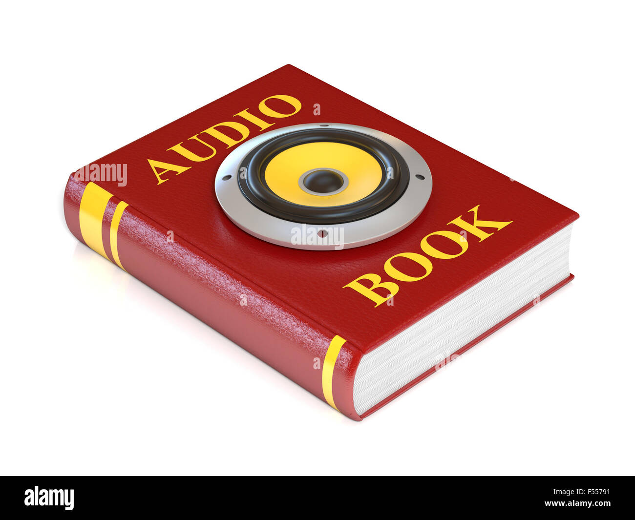 Livre audio 3d illustration Banque D'Images