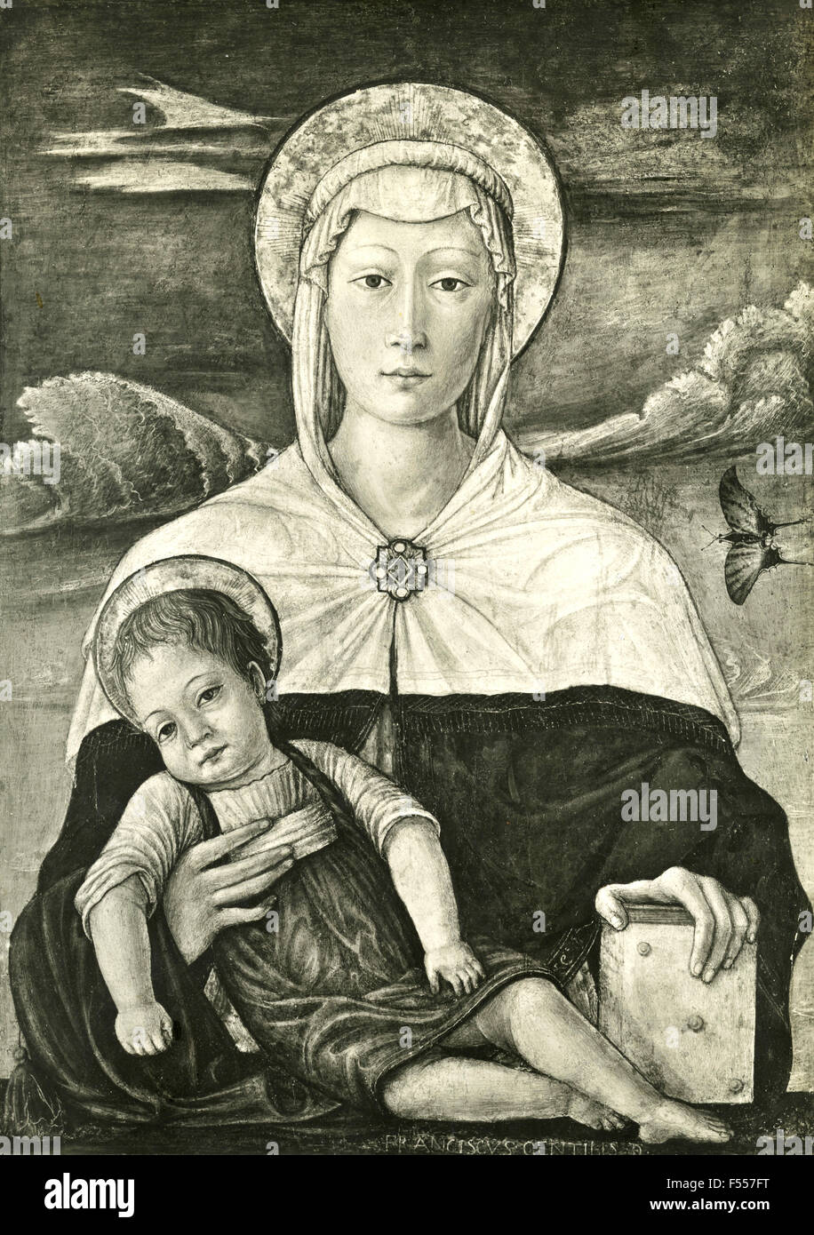 Vatican photo gallery : La Vierge et l'enfant, peinture de Francesco di gentile Banque D'Images