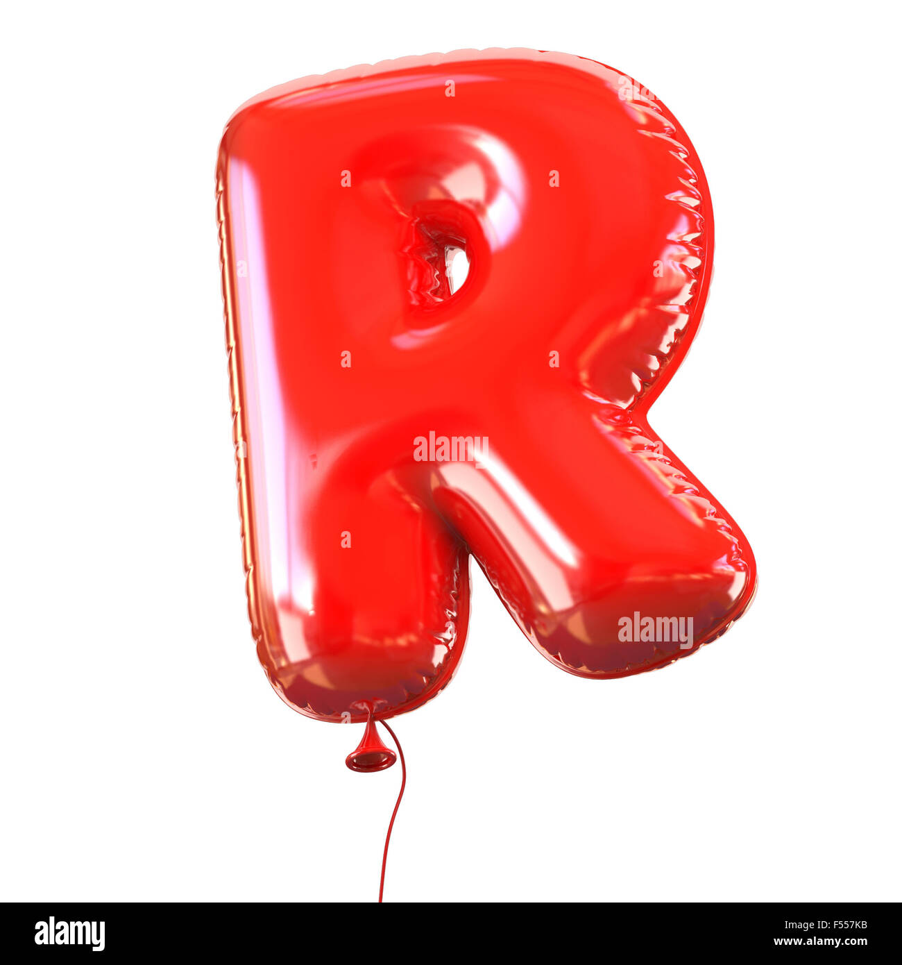 Ballon lettre R font 3d illustration Banque D'Images