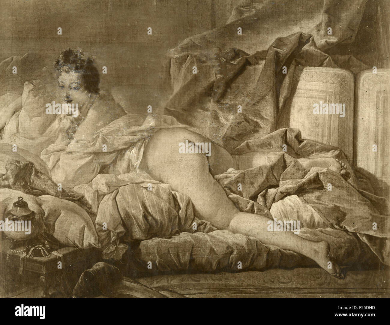 L'Odalisque, peint par François Boucher Banque D'Images