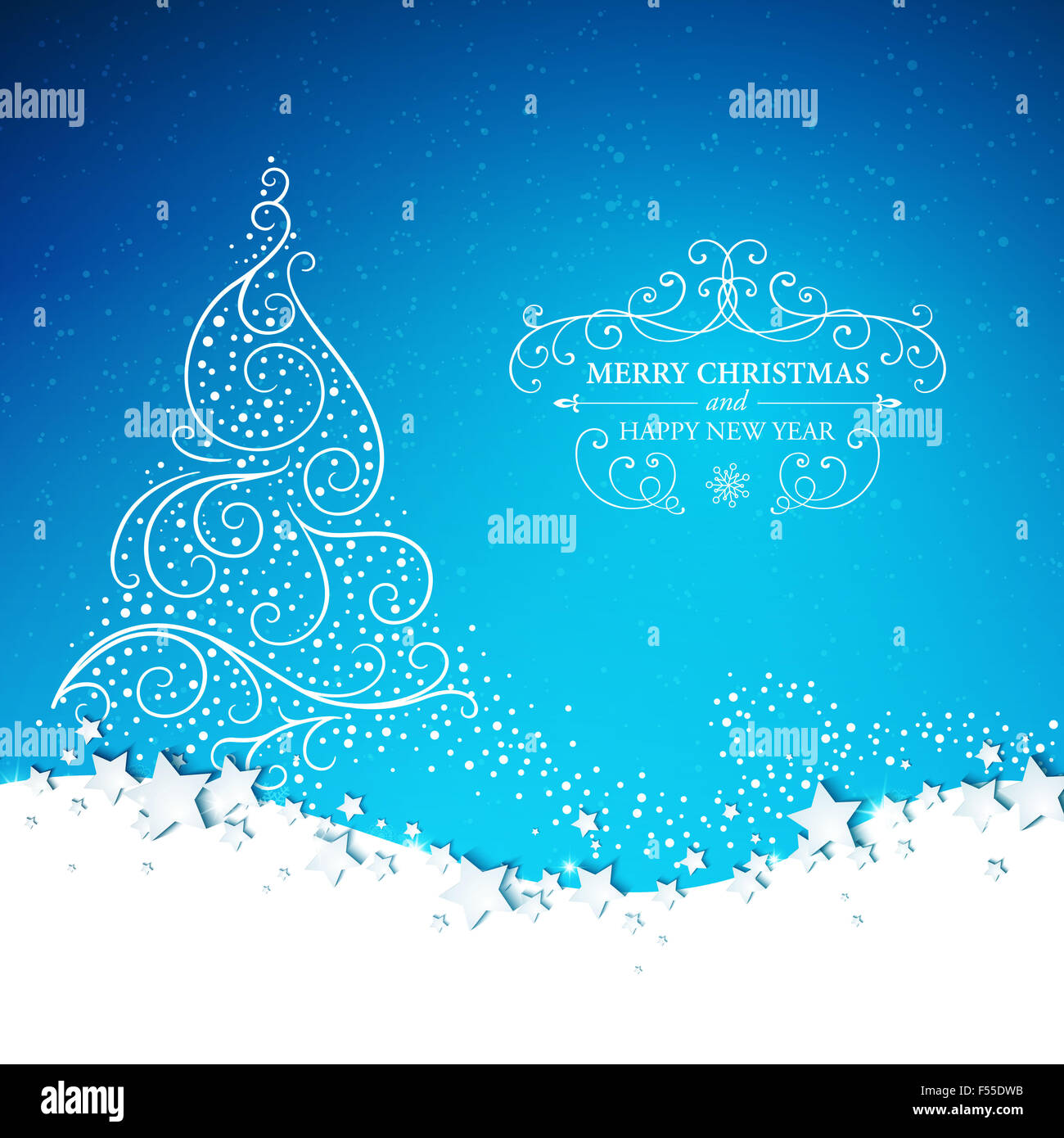 Arbre de Noël stylisé Banque D'Images