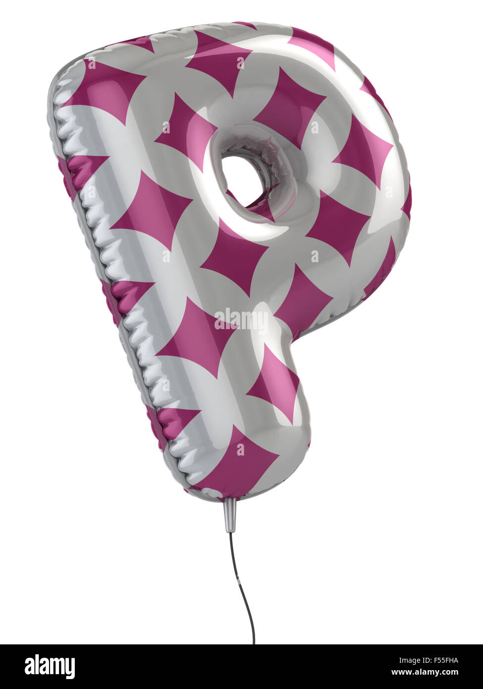 Lettre P Ballon 3d illustration Banque D'Images